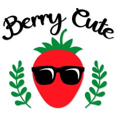 Berry Cute, Strawberry with Sunglasses