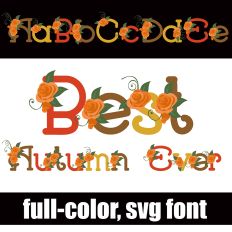 Best Autumn Ever Color Font