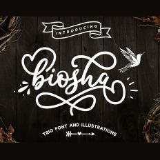 Biosha font trio 