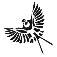 Cheeky Swallow Stencil