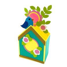 Birdhouse Flower Box card