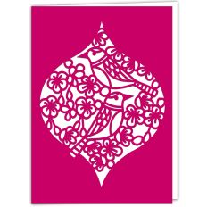 Birds in Blossom Christmas Ornament Card