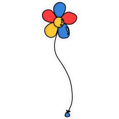 Flower Birthday Balloon 