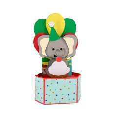 Birthday Elephant Pop Up Card
