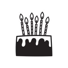 Cake with candles
