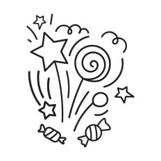 Candies celebration clipart