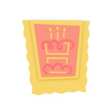 Birthday Cake Matchbook Card