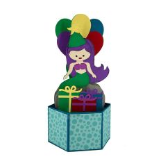 Birthday Mermaid Pop Up Card