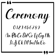Ceremony Font