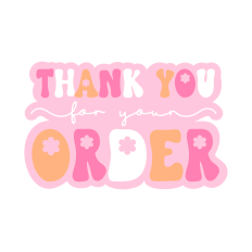 Thank You For Your Order Delivery Sticker