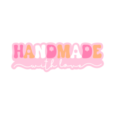 Handmade With Love Delivery Sticker