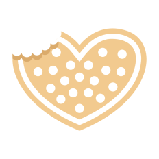 Bitten Heart Cookie
