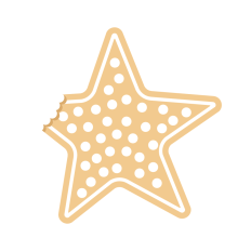 Bitten Star Cookie