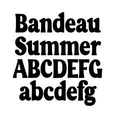 BFC Bandeau Summer Retro Display Font