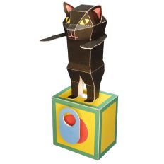 Stretching Cat_Black cat