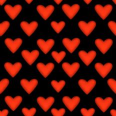Hearts pattern paper, black background