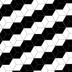 Black and white cubes pattern background paper