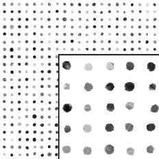 Black White Watercolor Painted Spot Dot Pattern