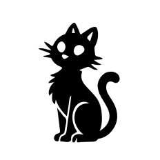 Black Cat Halloween Kitty