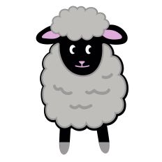 Funny Little Black Sheep for Easter and Spring Crafting - Silhouette Studio Design