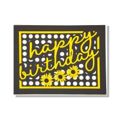 Black Eyed Susan Birthday Layered Card SVG