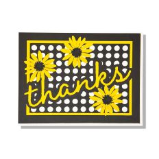 Black Eyed Susan Thank You Layered Card SVG