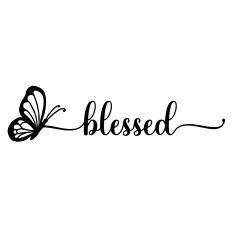 Blessed Butterfly Word