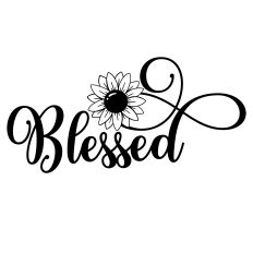Blessed Sunflower Word 