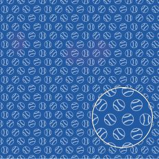 Blue Baseball Background Pattern