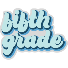 School Sign Fifth Grade