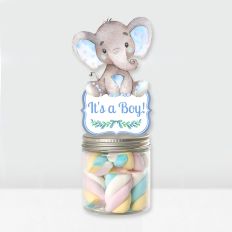 Blue Elephant Candy Topper