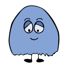 Cute Fuzzy Monster | Blue Lunchbox Monster