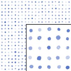 Blue White Geometric Watercolor Dot Repeat Pattern
