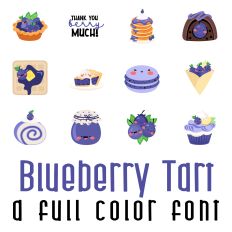 Blueberry Tart Full Color Font