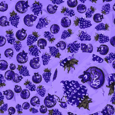 Blueberry and Blackberry Watercolor Repeatable Pattern