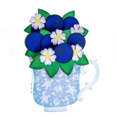 Blueberry Teacup Box Card