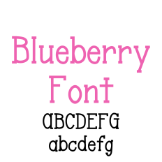 Blueberry Font, Handwritten Serif Font