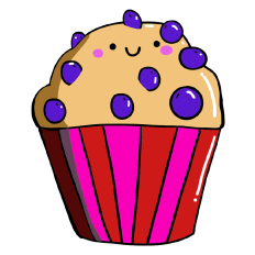 Blueberry Muffin Sticker