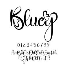 Bluey Script Font