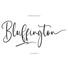Bluffington Font