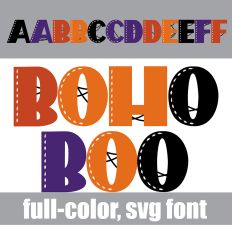 Boho Boo Color Font