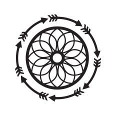 Mandala with arrows