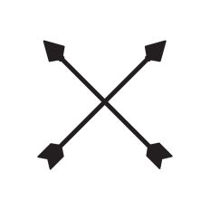 Crossed arrows