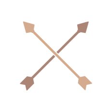 Crossed arrows