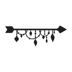Boho arrow with garland