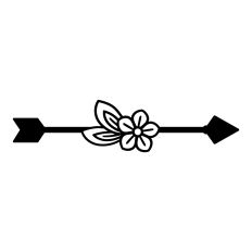 Floral Boho arrow