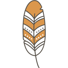 simple boho feather