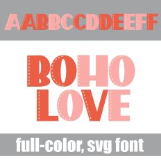 Boho Love Color Font