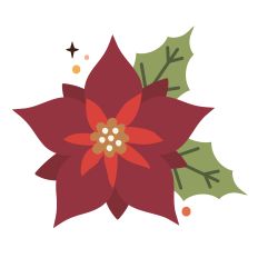 Boho Holidays - Poinsettia