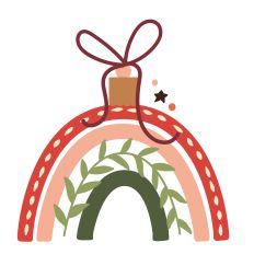 Boho Soul Holidays - Rainbow Ornament